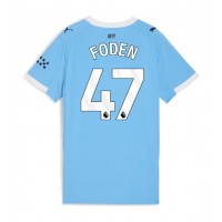 Dámy Fotbalový dres Manchester City Phil Foden #47 2025-26 Domácí Krátký Rukáv